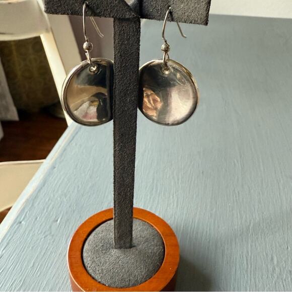 Simon Sebbag Large Smooth Domed Oval Pierced Post Stud  SSD Simon Sebbag Sterling Silver Earrings